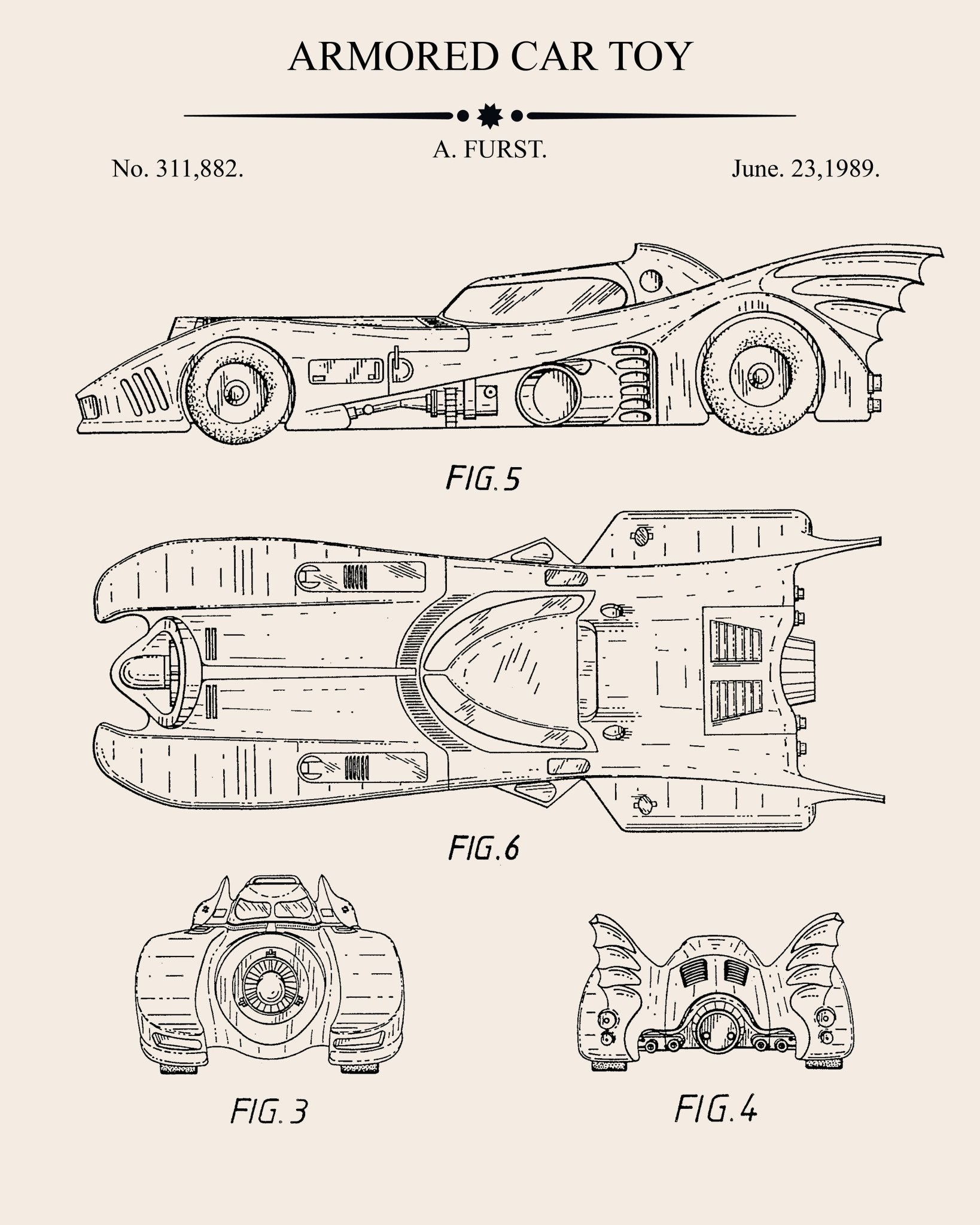 Armored Car Toy Patent
