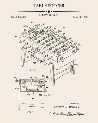 Table Soccer Patent