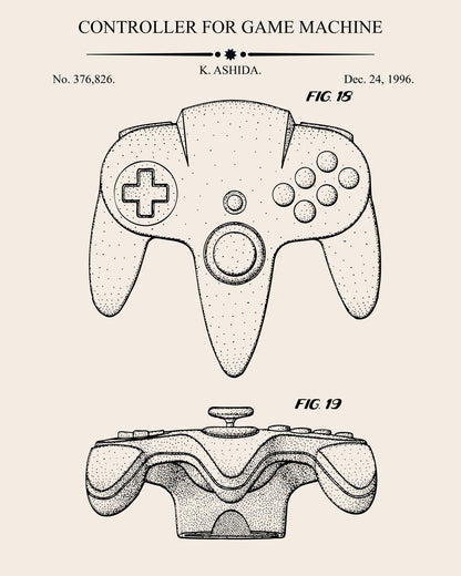 Controller For Game Machine Patent