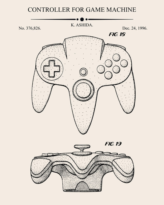 Controller For Game Machine Patent