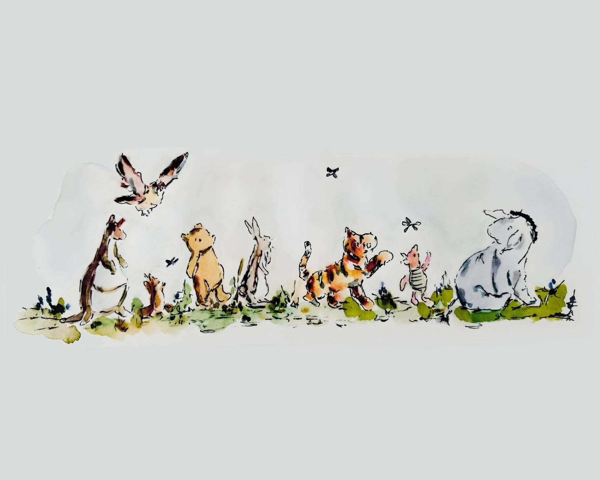 Watercolor Pooh & Friends