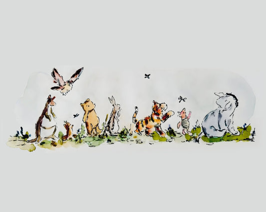 Watercolor Pooh & Friends