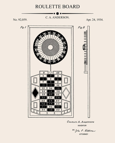 Roulette Board Patent