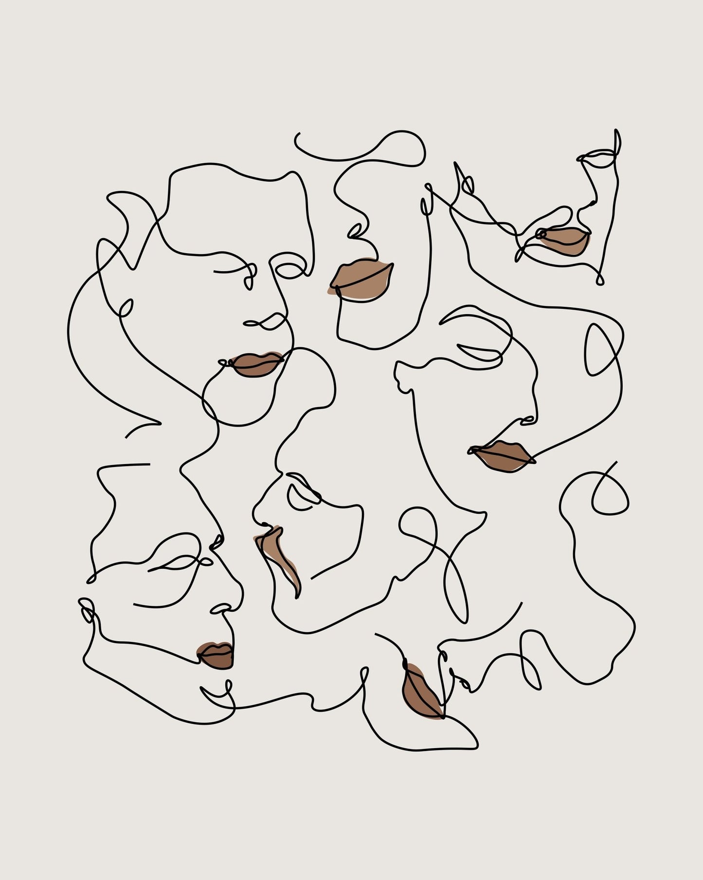 Continuous Line Face
