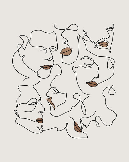 Continuous Line Face