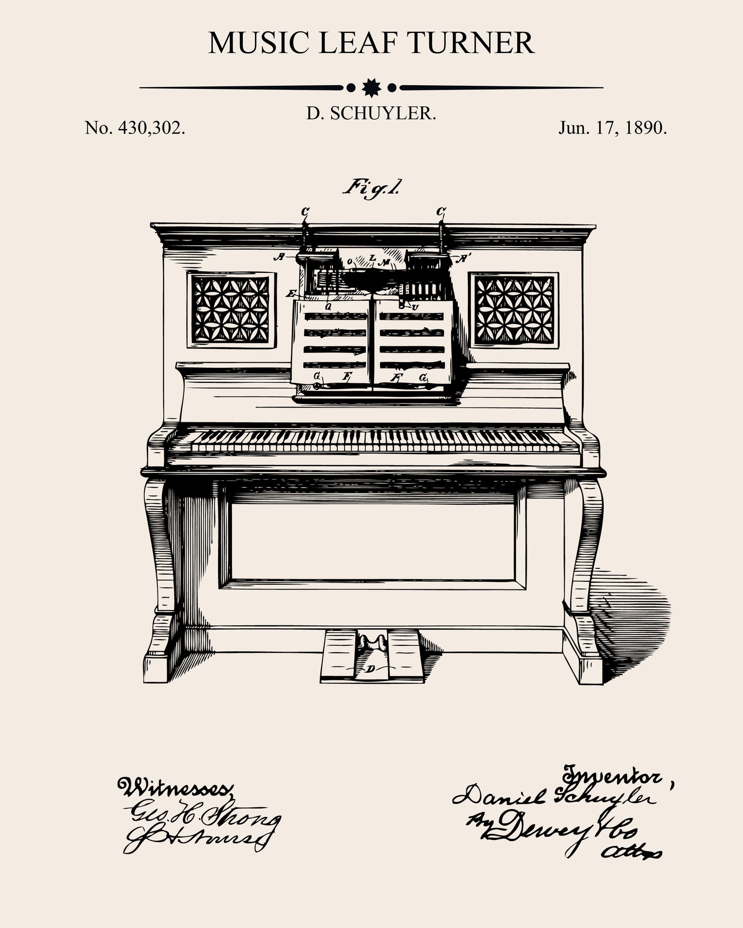 Music Leaf Turner Patent