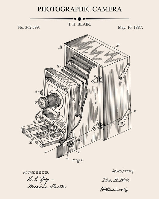 Photographic Camera Patent