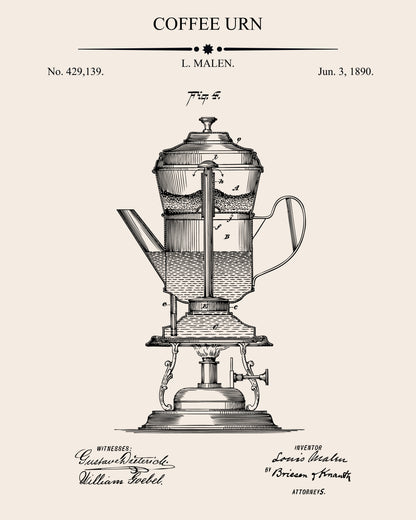 Coffee Urn Patent