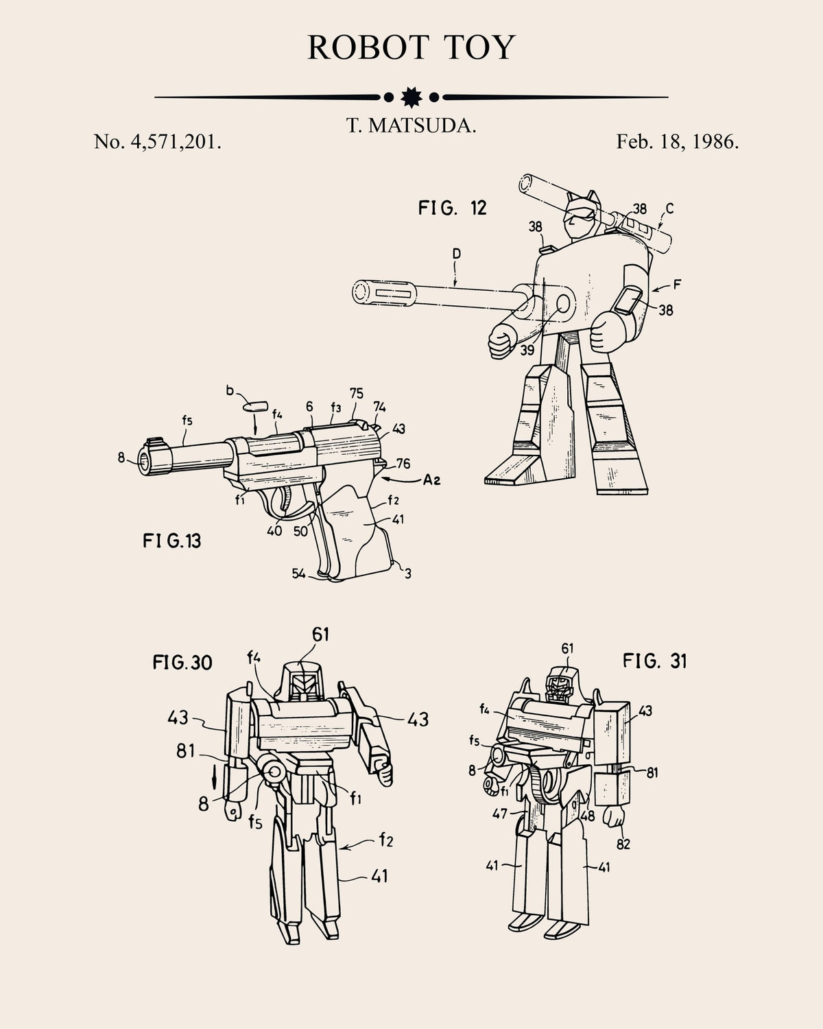 Robot Toy Patent No4