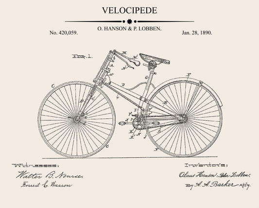 Velocipede Patent