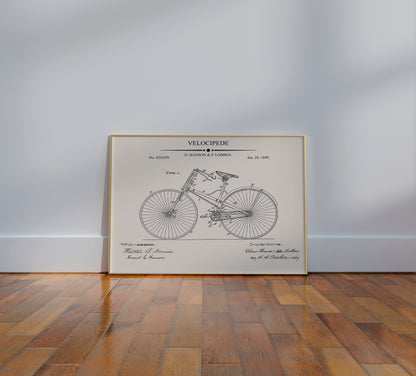 Velocipede Patent
