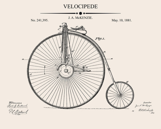 Velocipede Patent NO2