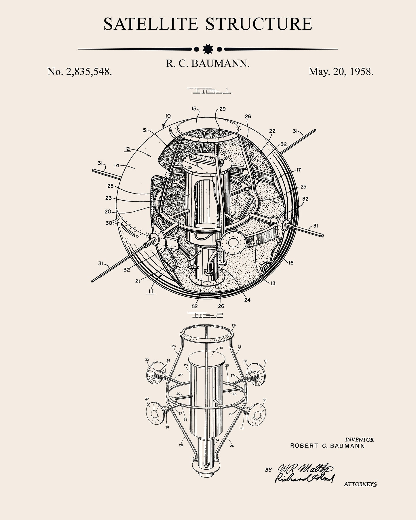 Satellite Structure Patent