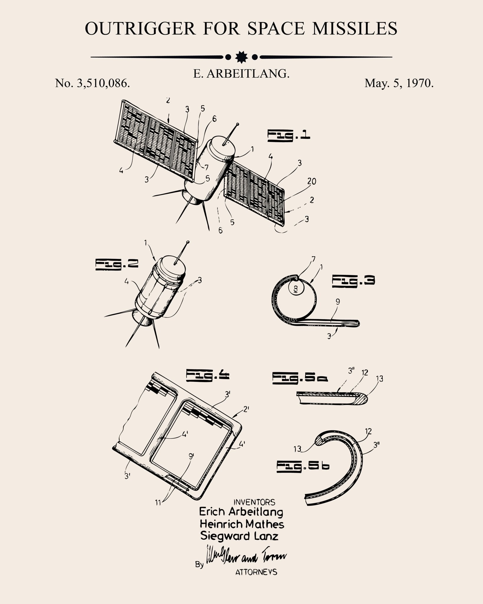 Outrigger for Space Missiles Patent