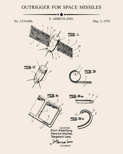 Outrigger for Space Missiles Patent