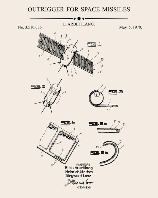 Outrigger for Space Missiles Patent