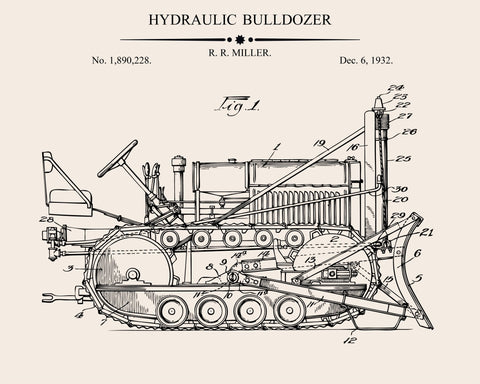 Hydraulic Bulldozer Patent