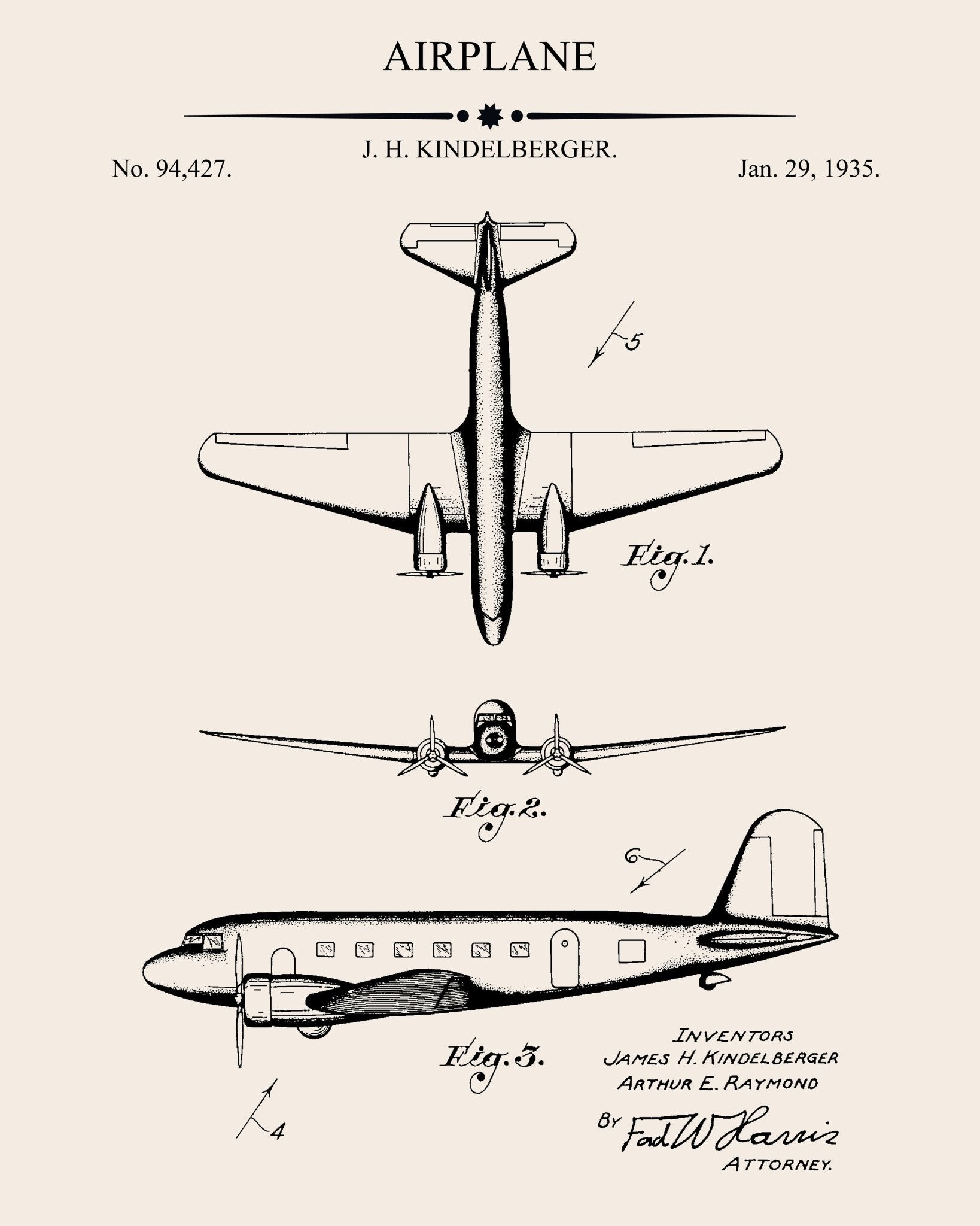 Airplane Patent NO3