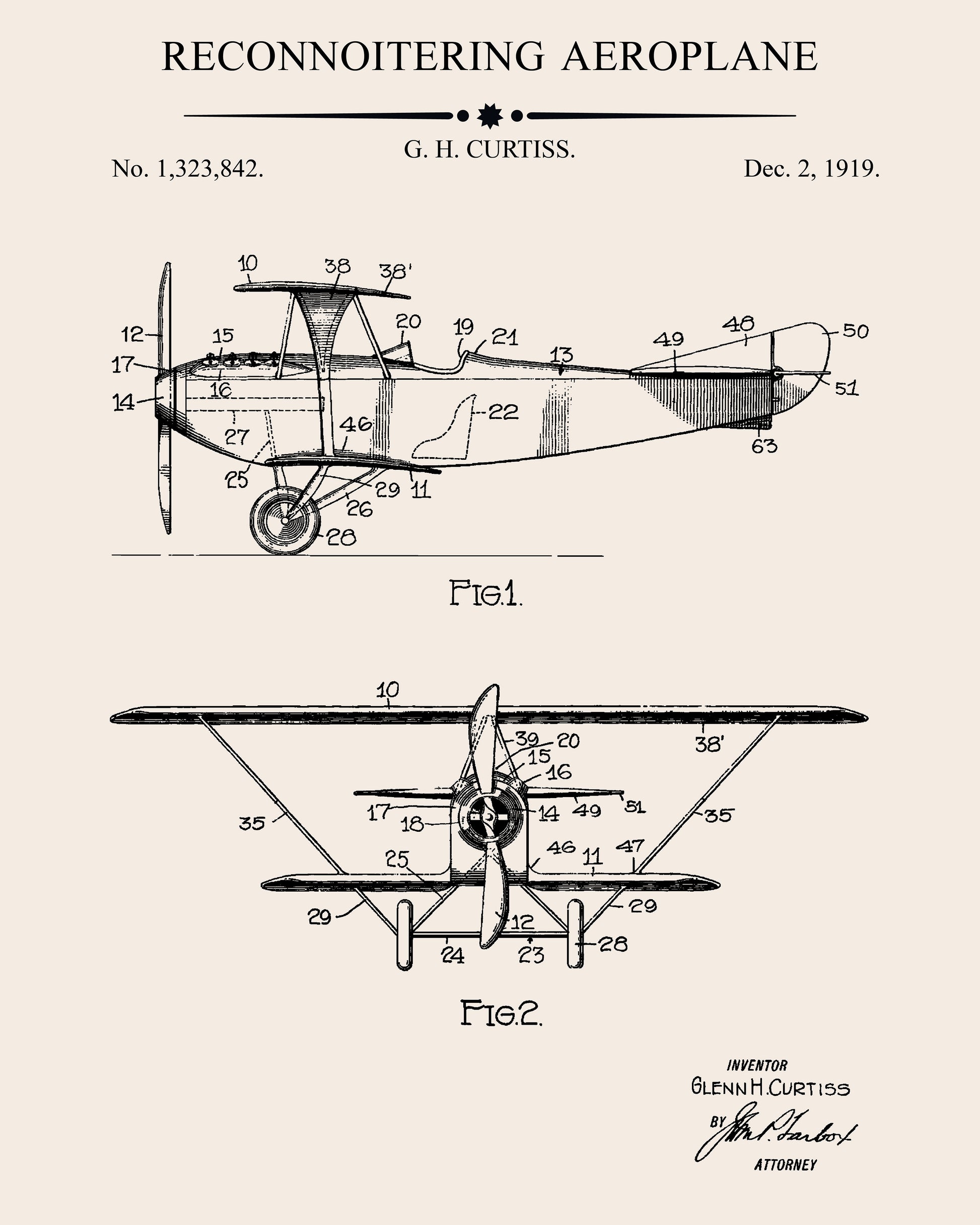 Reconnoitering Aeroplane Patent