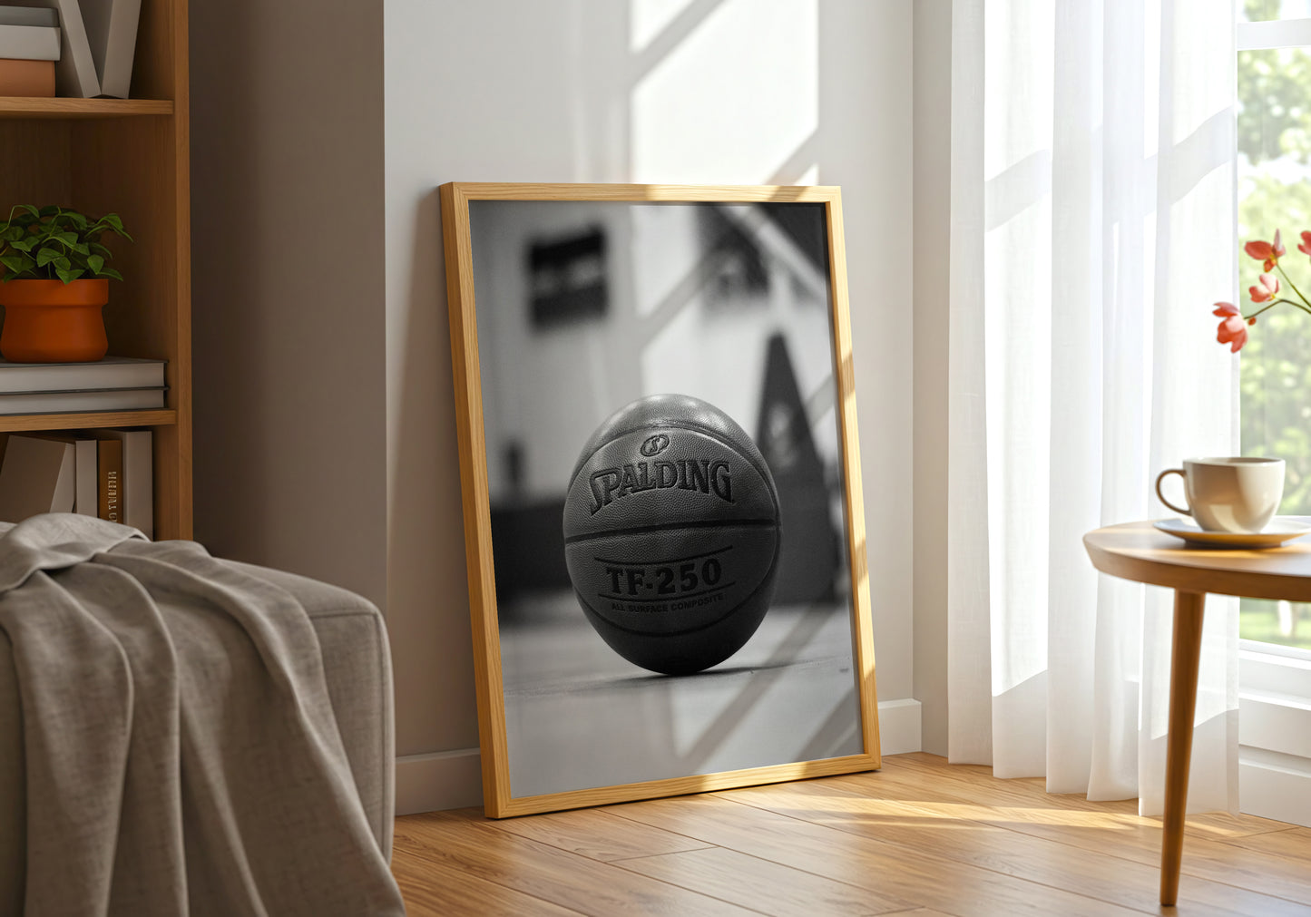 Basketball on the Floor