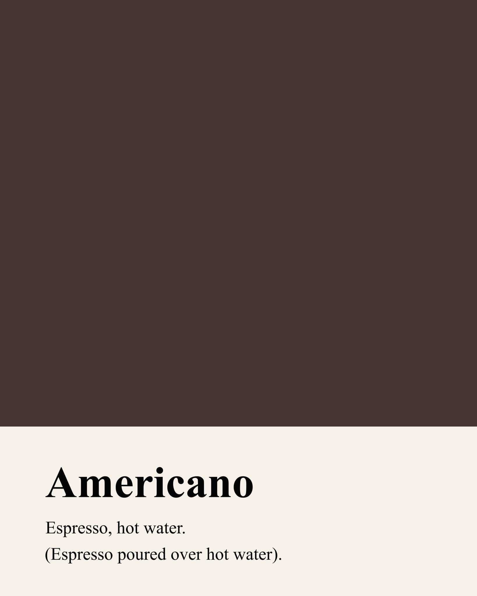 Americano Definition