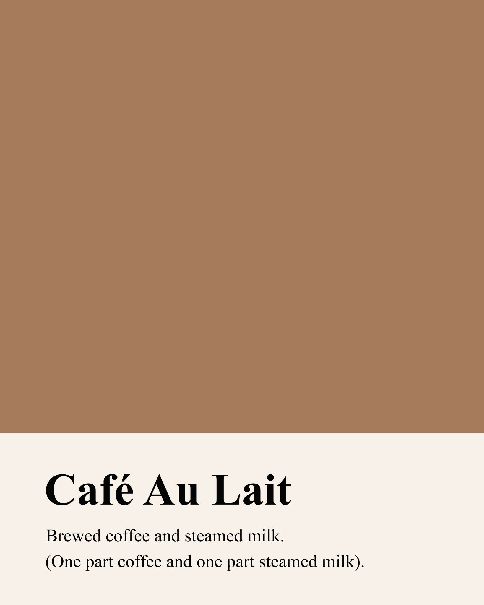 Cafe Au Lait Definition