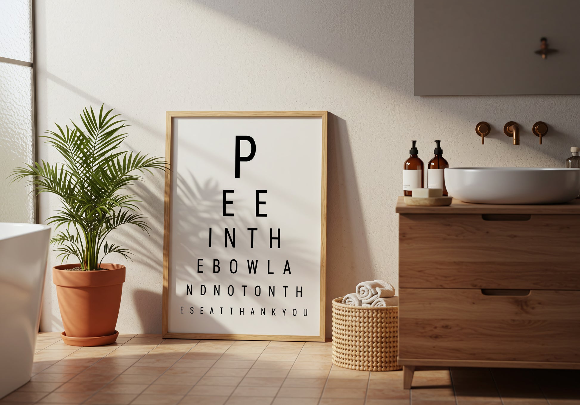Bathroom Eye Chart