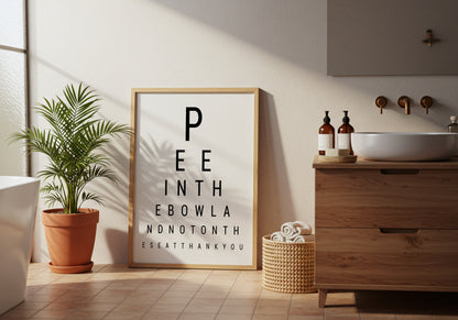 Bathroom Eye Chart
