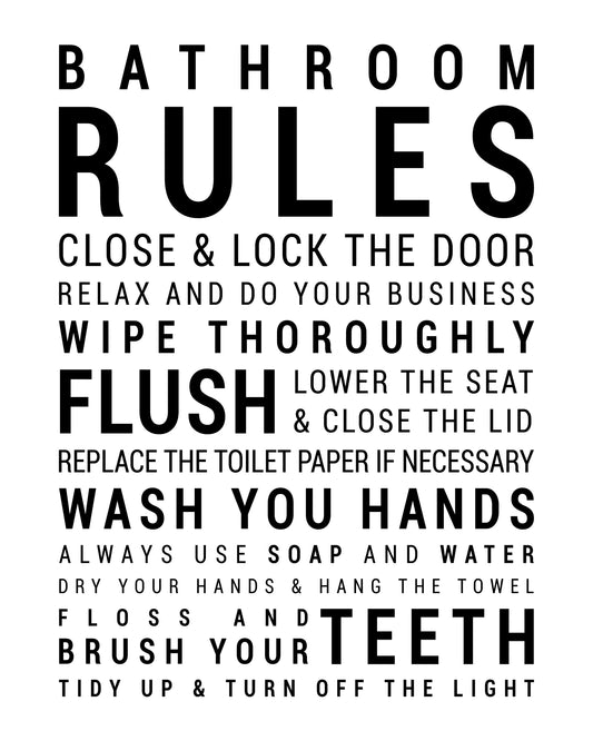 Bathroom Rules