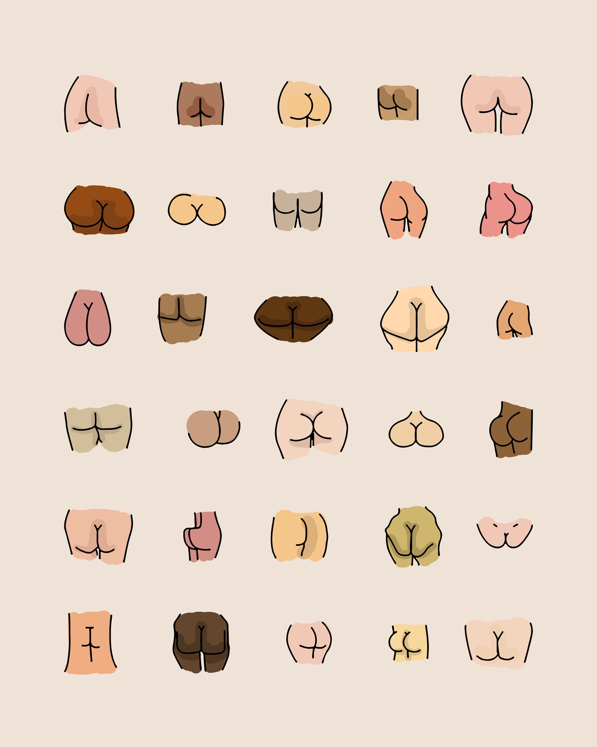 Shapes of Buttocks NO2