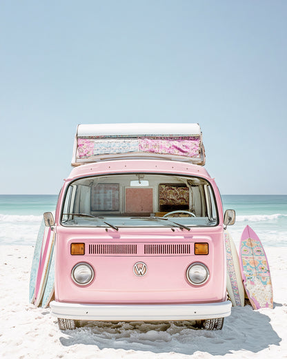 Pink Camper Van
