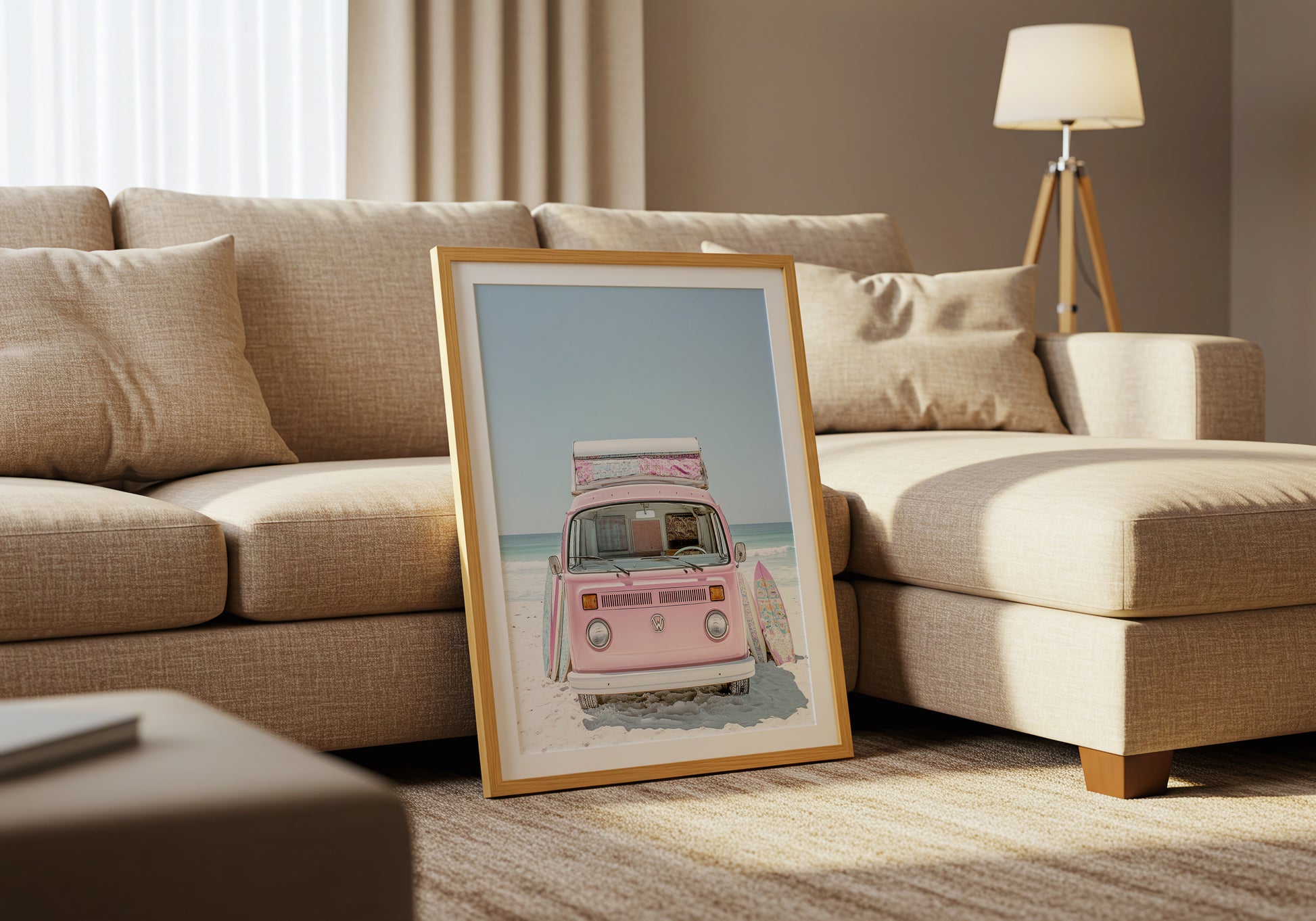 Pink Camper Van