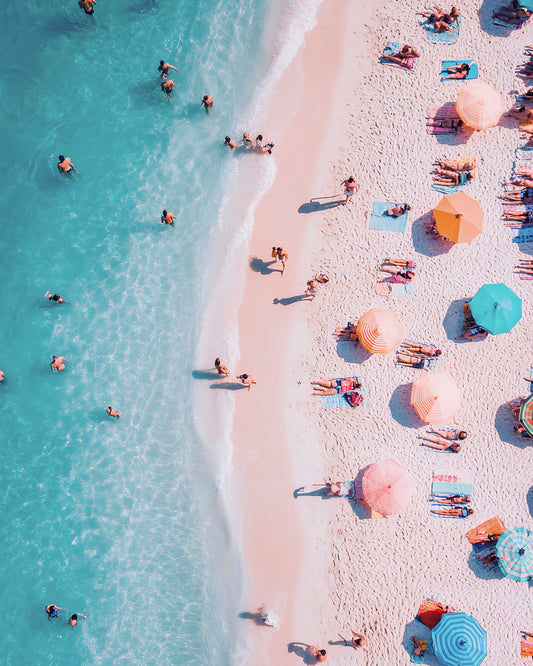 Beach Day Aerial View