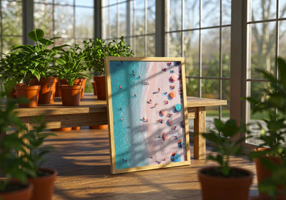 Beach Day Aerial View