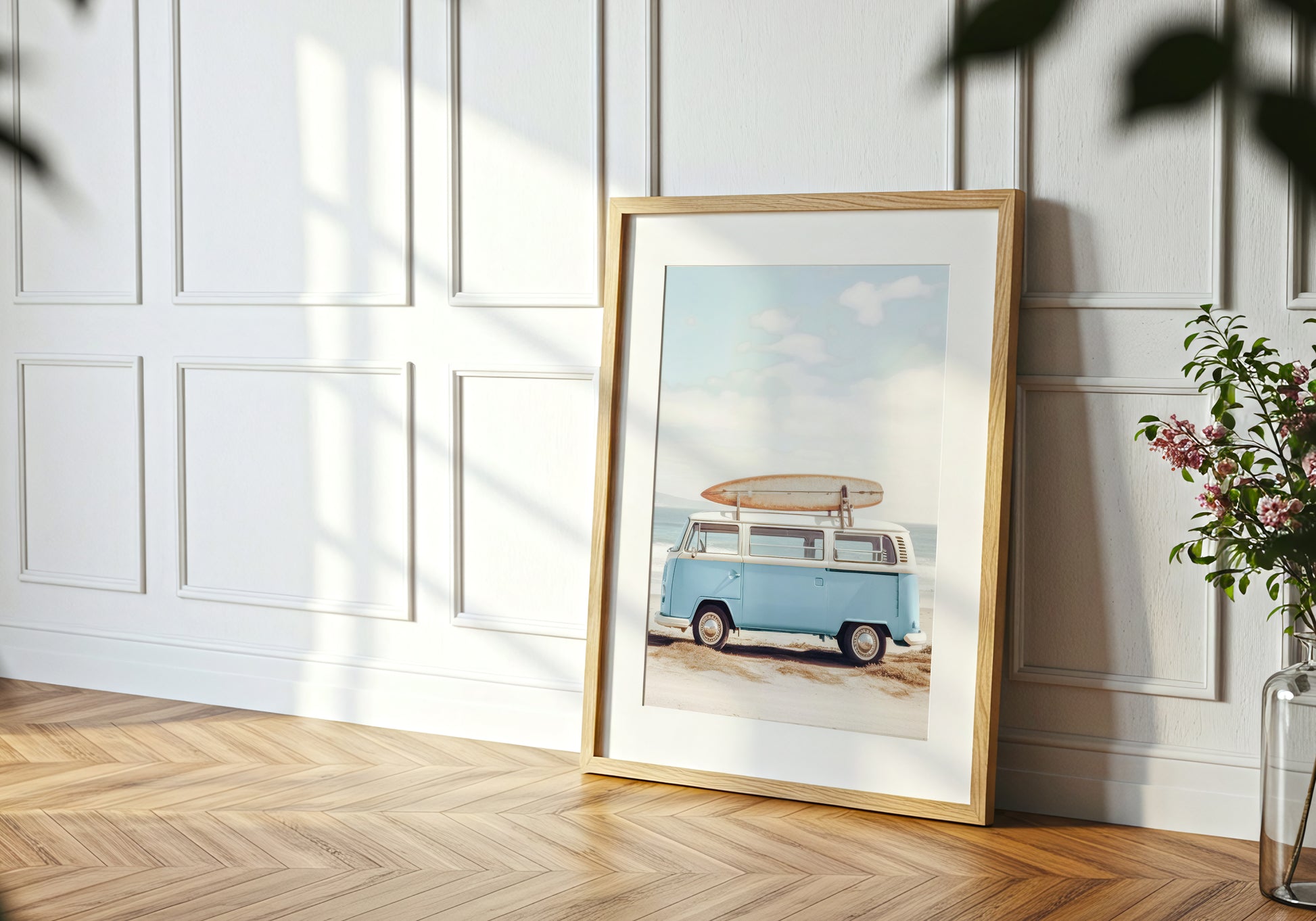 Blue Camper Van