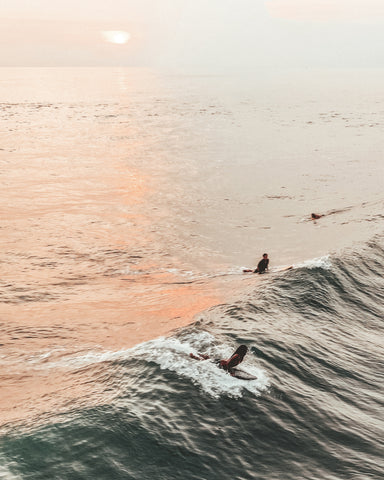 Surfers in the Ocean