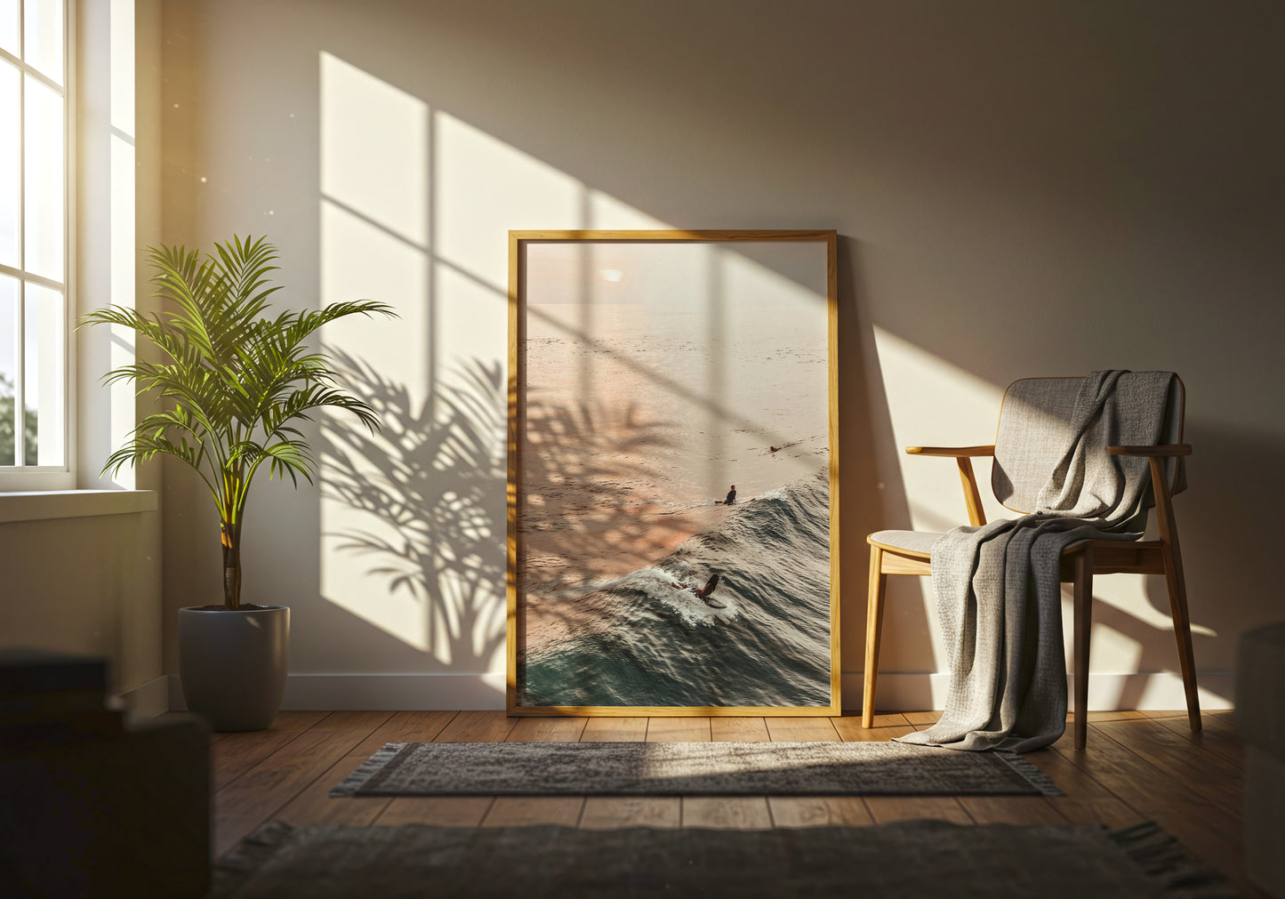 Surfers in the Ocean