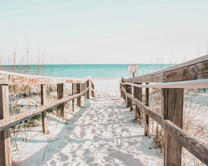 Wooden Boardwalk to Beach
