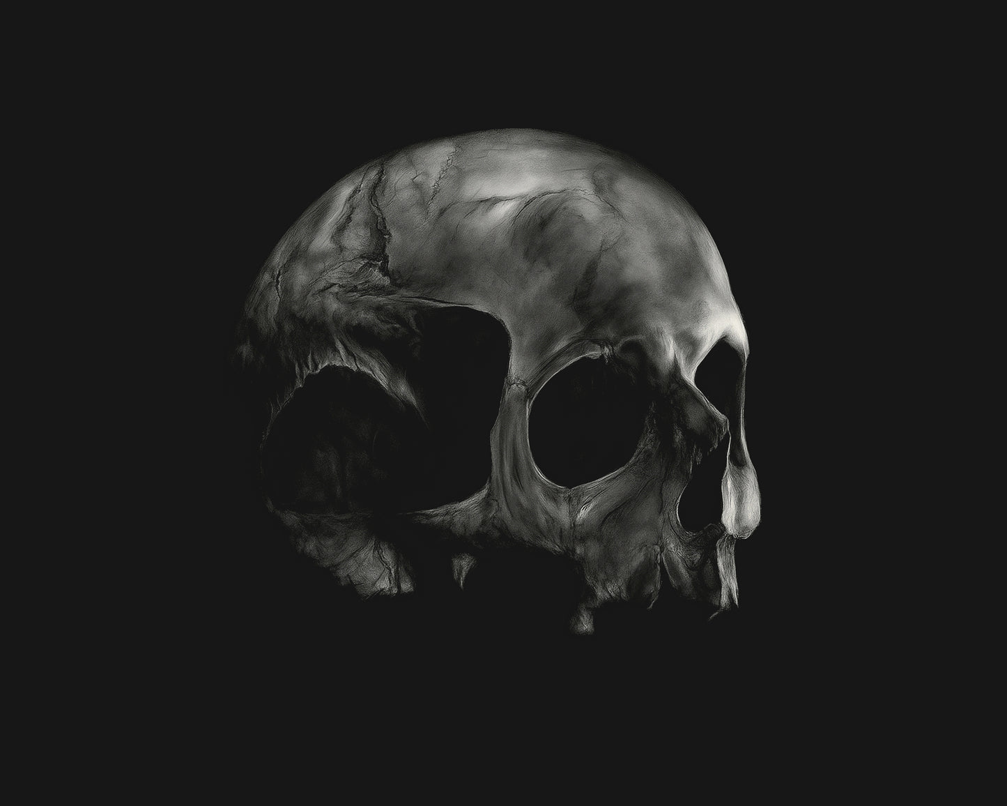 Monochromatic Skull