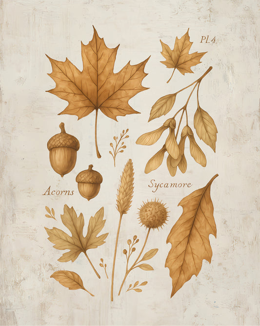 Autumn Leaves & Acorns
