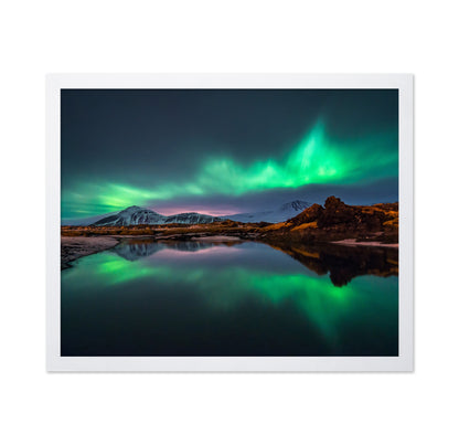 Mirrored Aurora Borealis