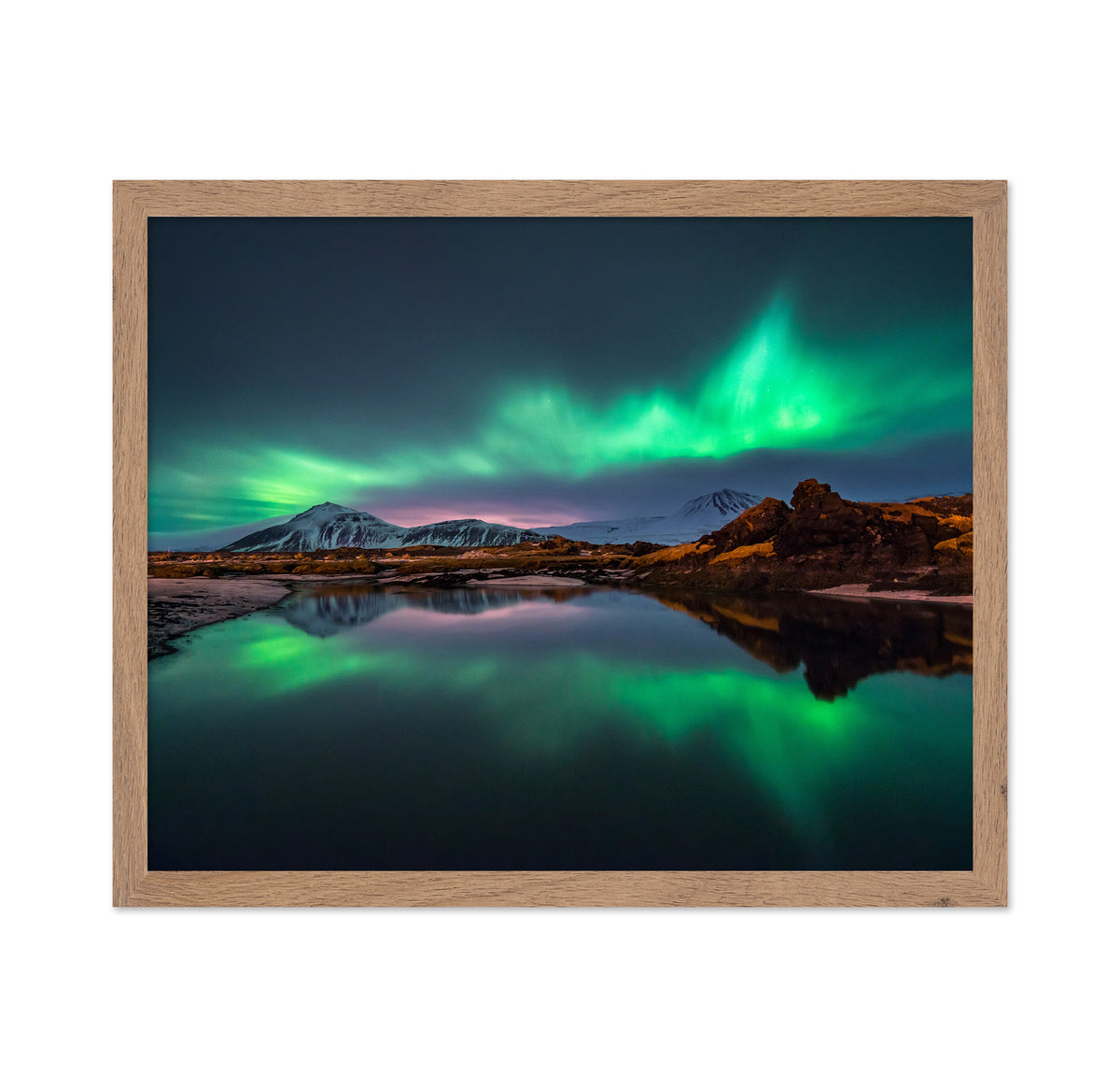Mirrored Aurora Borealis