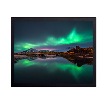 Mirrored Aurora Borealis