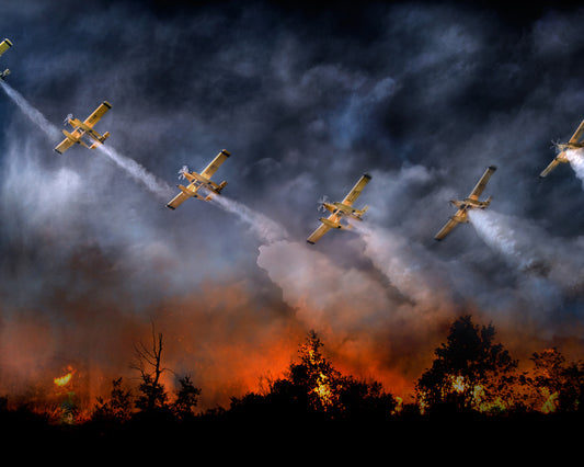 Firefighting Planes in Action