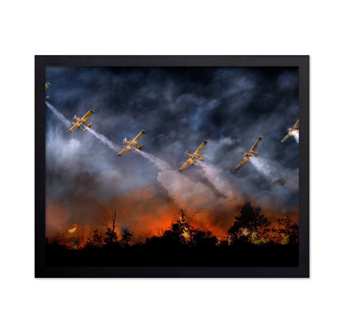 Firefighting Planes in Action