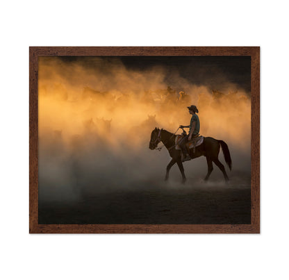 Cowboy on Horseback