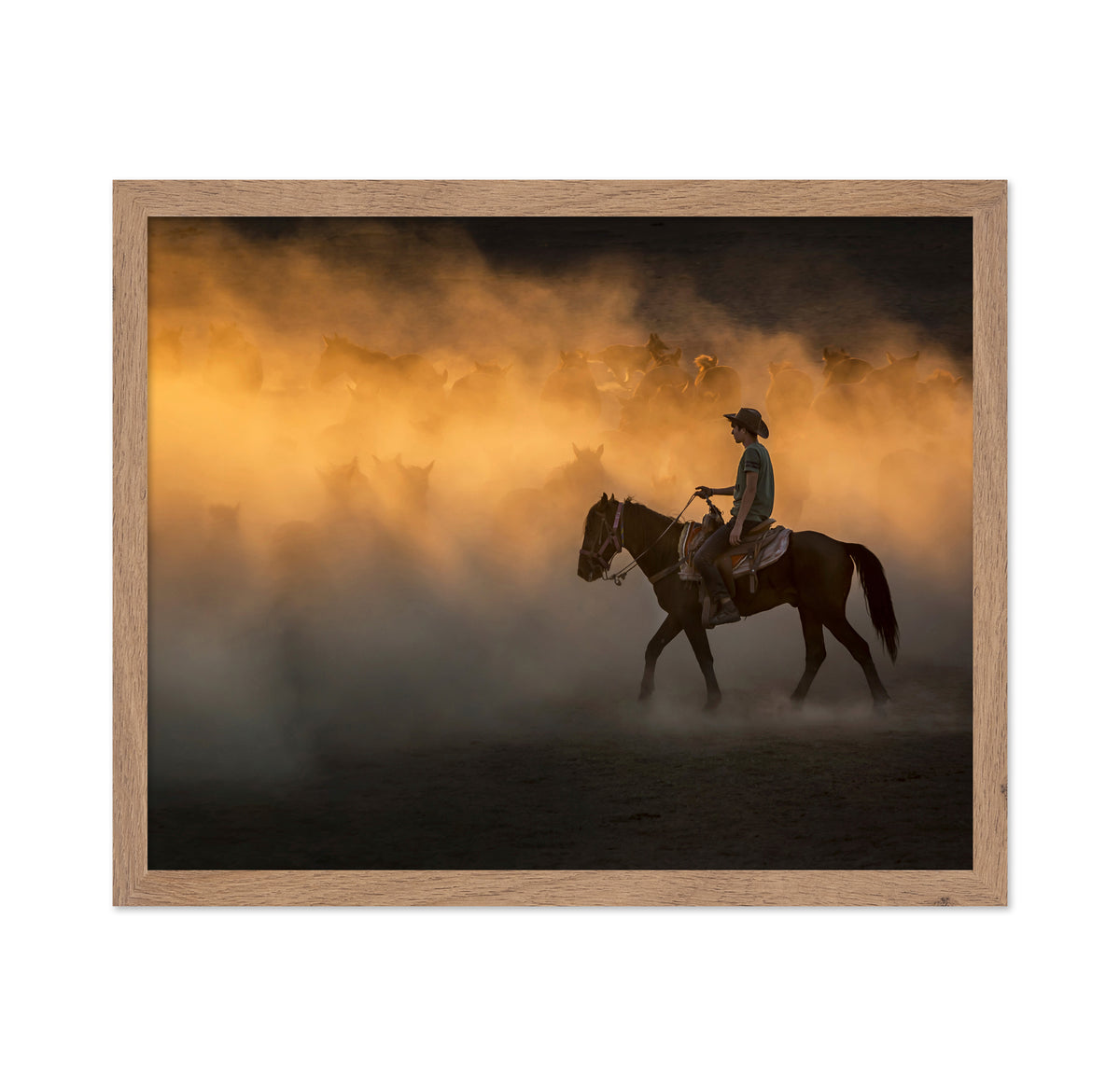 Cowboy on Horseback