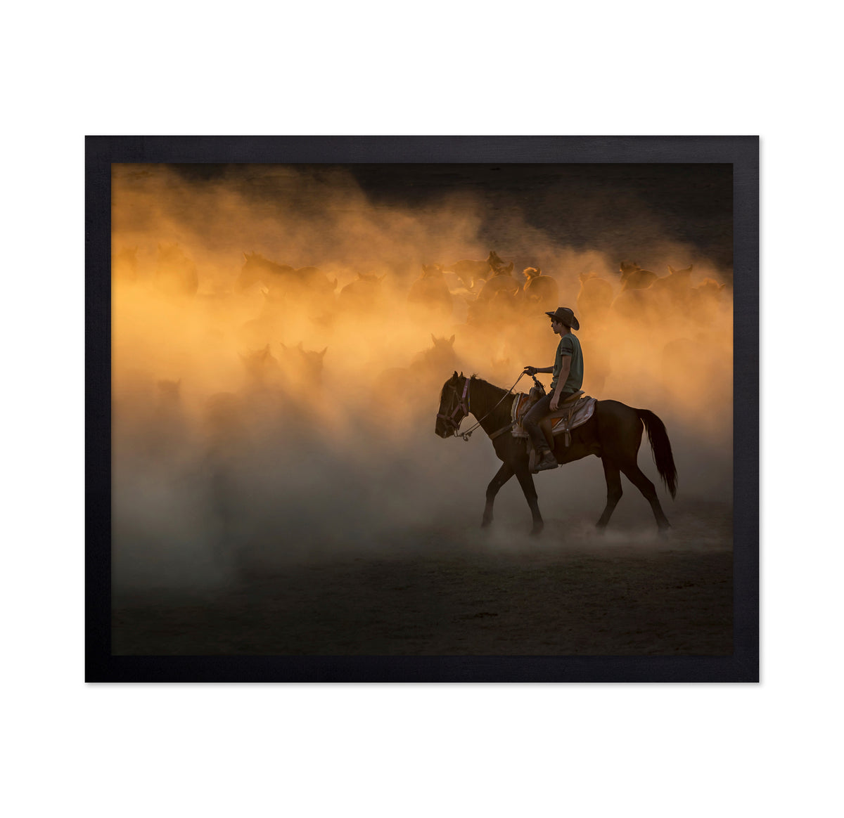 Cowboy on Horseback