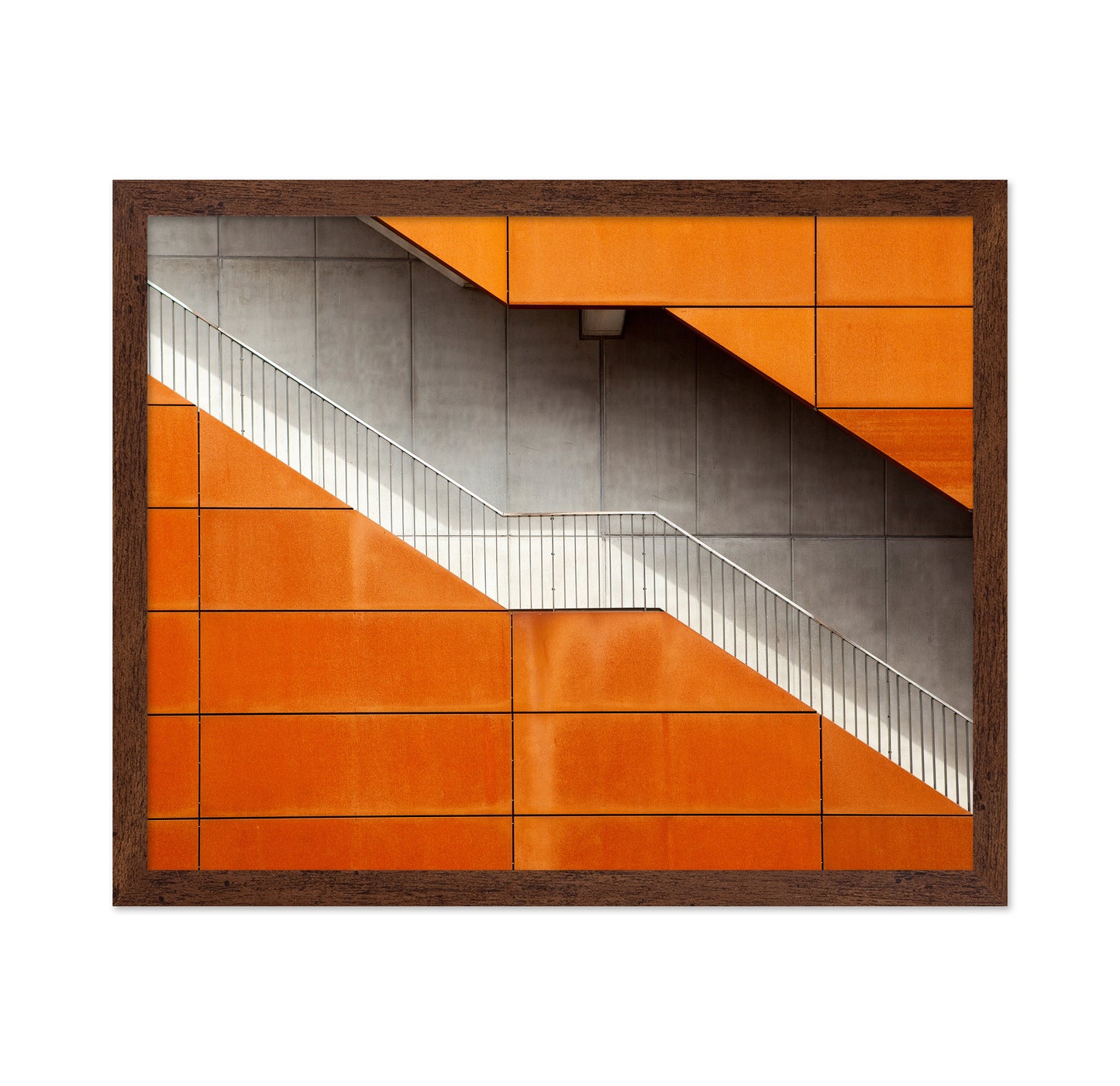 Orange Concrete Staircase