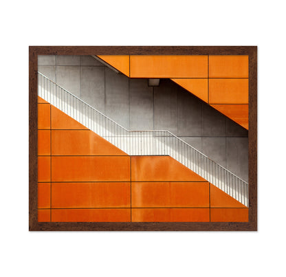 Orange Concrete Staircase
